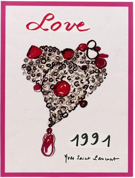 carte postale yves saint laurent|Love.